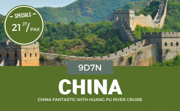 CHINA FANTASTIC WITH HUANG PU RIVER CRUISE 9 HARI 7 MALAM